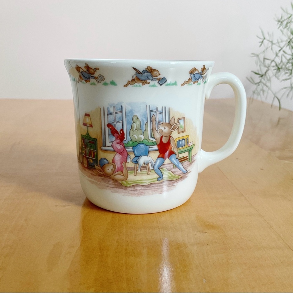 Royal Doulton Bunnykins Exercise Mug Bone China England